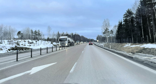 Sämsta motorvägen i Sverige är E4 norr om Gävle.